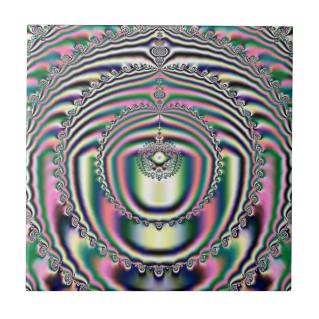 De Cerâmica Fractal 10 Azulejo (Frente)