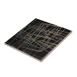 De Cerâmica Frames metálicos fragmentados Azulejo cerâmico