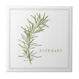 De Cerâmica FRESH ROSEMARY 4.25x4.25 Azulejo cerâmico (+texto)