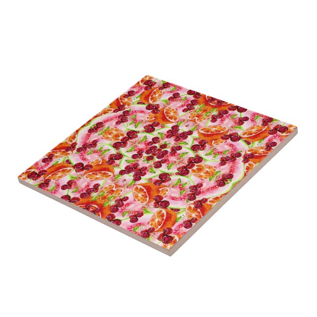 De Cerâmica FRUTA TROPICAL Azulejo cerâmico (Lateral)