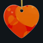 De Cerâmica Fundo cardíaco em vermelho, ornamento<br><div class="desc">Abstrato com corações</div>