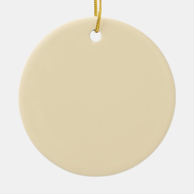 De Cerâmica Fundo Cream Beige em um Ornamento (Frente)