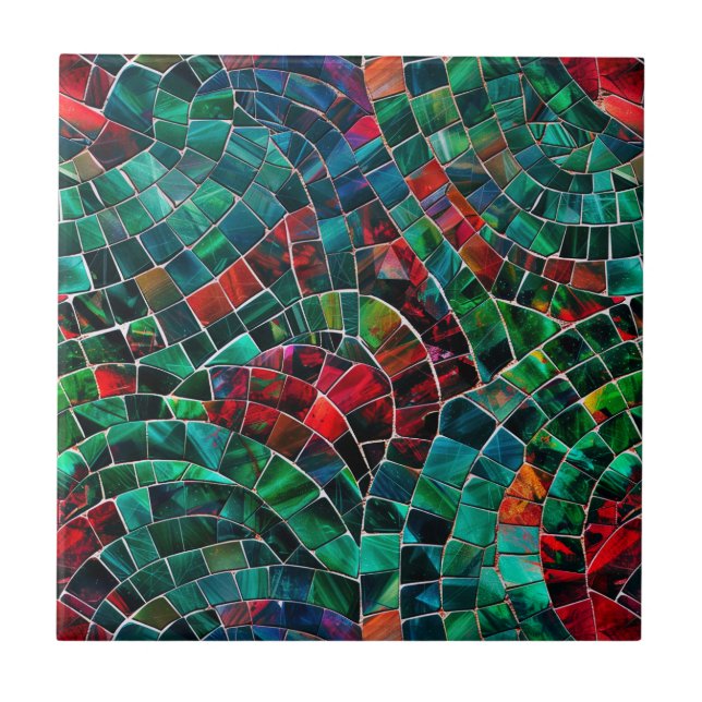 De Cerâmica Gemstone Mosaico - Azulejo Cerâmico (Frente)
