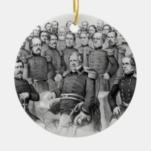De Cerâmica Generais da guerra civil do ornamento da união