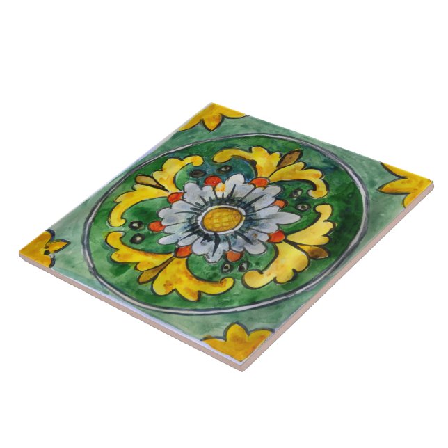 De Cerâmica Grande azulejo cerâmico com design siciliano (Lateral)