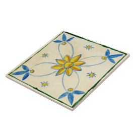 De Cerâmica Grande azulejo cerâmico estilo siciliano "Rosa"