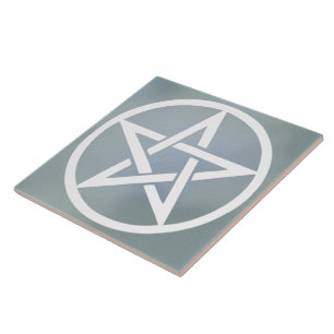 De Cerâmica Grande azulejo do altar - Pentacle