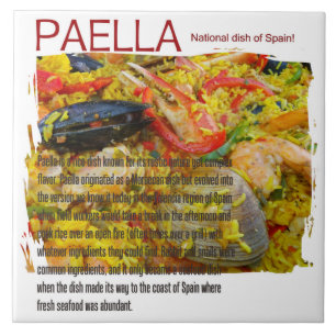 De Cerâmica Grande azulejo do Paella!