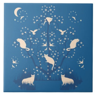 De Cerâmica Grande azulejo dos Tomcats crepusculares