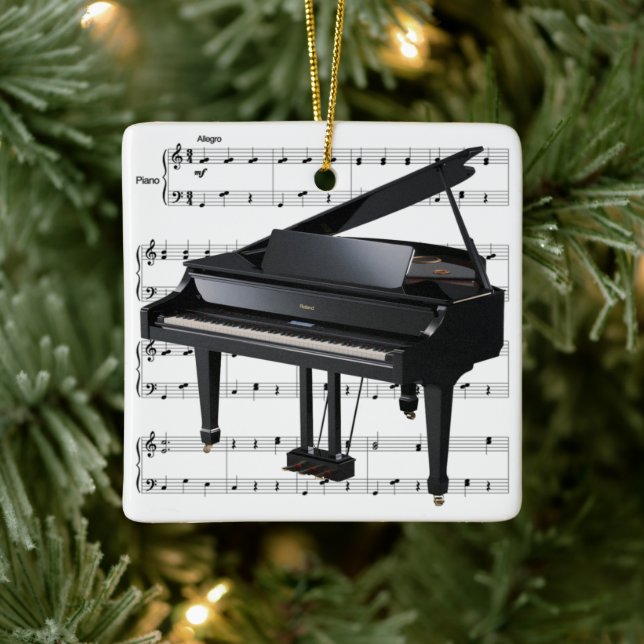 De Cerâmica Grande Ornamento Piano (Árvore)