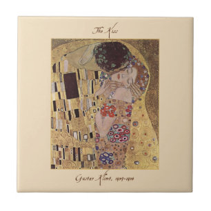 De Cerâmica Gustav Klimt Azulejo Cerâmico Beijo