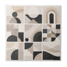 Harmonia Abstrata Geométrica – Azulejo Cerâmico Mo