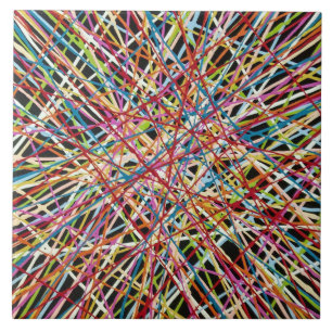 De Cerâmica Haystack no Azulejo vermelho 6 x 6 cerâmico