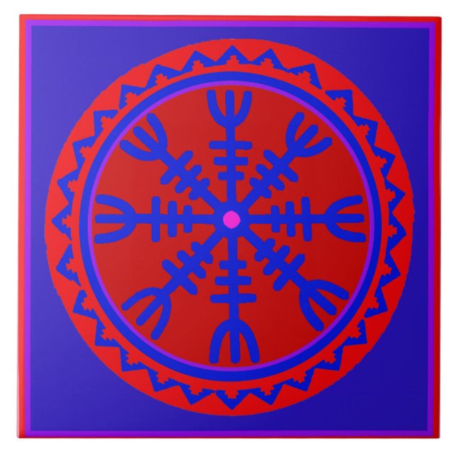 De Cerâmica Helm of Awe Azulejo (Frente)