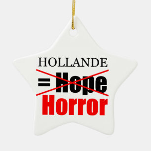 De Cerâmica Hollande Não Esperança = Horror - Ornamento Estrel