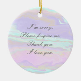 De Cerâmica Ho'oponopono Reflete Ornamento Cerâmico