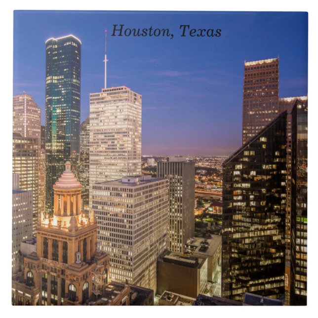 De Cerâmica Houston, Texas azulejo / porta copos (Frente)