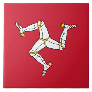 De Cerâmica Ilha do azulejo da bandeira do homem