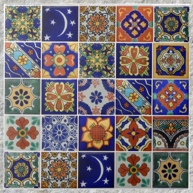 De Cerâmica Imagem do Azulejo Talavera no Azulejo cerâmico 6 x (Criador carregado)