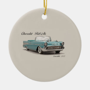 De Cerâmica Imagem do Carro Clássico para Ornamento do Círculo