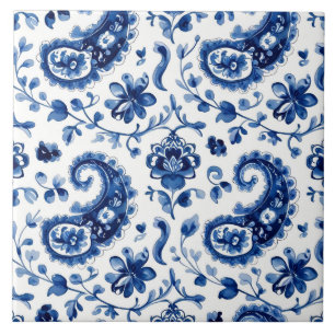 De Cerâmica Índigo Azulejo Azul Português Lisboa Botânico