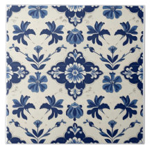 Índigo Azulejo Azul Português Lisboa Botânico