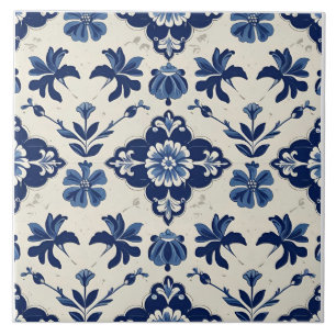 De Cerâmica Índigo Azulejo Azul Português Lisboa Botânico