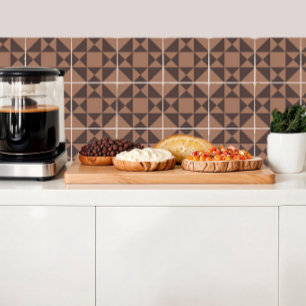 De Cerâmica inspiração geométrica mocha mousse chão do azulejo