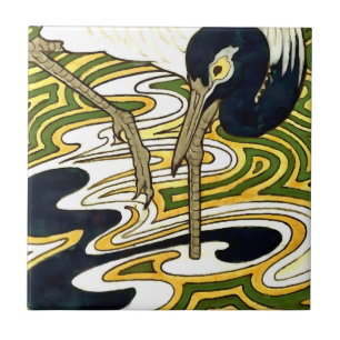 De Cerâmica Interpretação do Azulejo Crane e Columbine Neinh