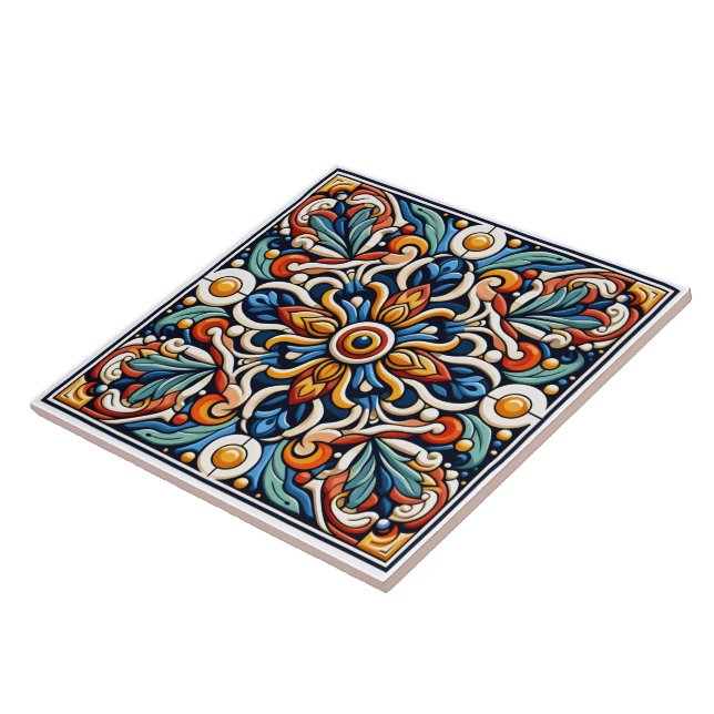 De Cerâmica Intrair Azulejo Floral (Lateral)