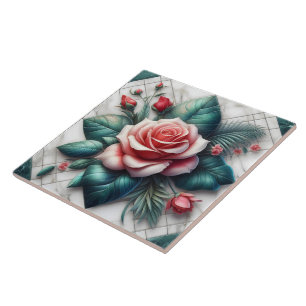 De Cerâmica Intrate Azulejo Mosaico Floral
