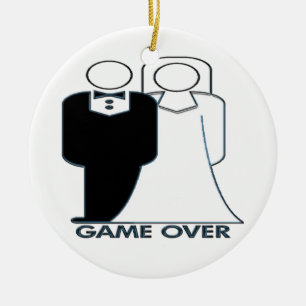 De Cerâmica Jogo sobre seu ornamento Wedding casado