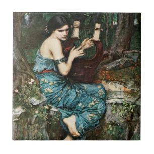 De Cerâmica John William Waterhouse o azulejo do encantador