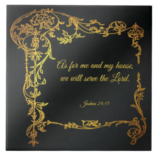 De Cerâmica Joshua 24:15 azulejo cerâmico