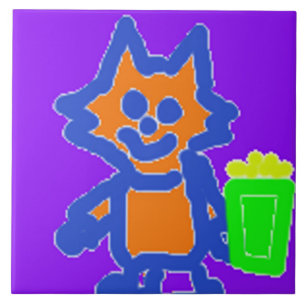 De Cerâmica K Azulejo cerâmico, pequeno (4,25" x 4,25") Azulej