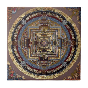 De Cerâmica Kalachakra Mandala Azulejo