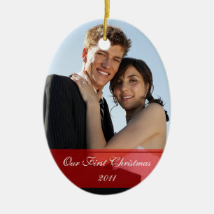 De Cerâmica KRW nosso primeiro do Natal ornamento feito sob