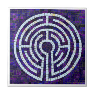 De Cerâmica LABYRINTH VIII 4.25x4.25 Azulejo cerâmico - Branco