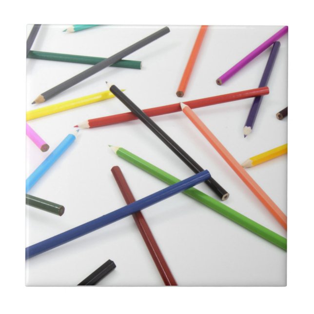 De Cerâmica Lápis espalhados Azulejo cerâmico (Frente)