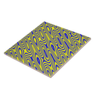 De Cerâmica Lapis Lasuli Swirlies Azulejo