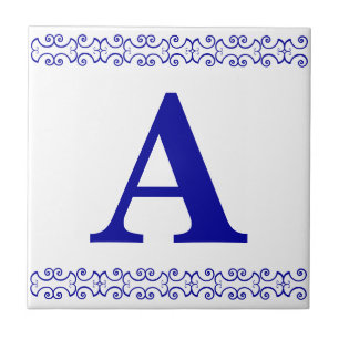 De Cerâmica Letra vitoriana Azulejo