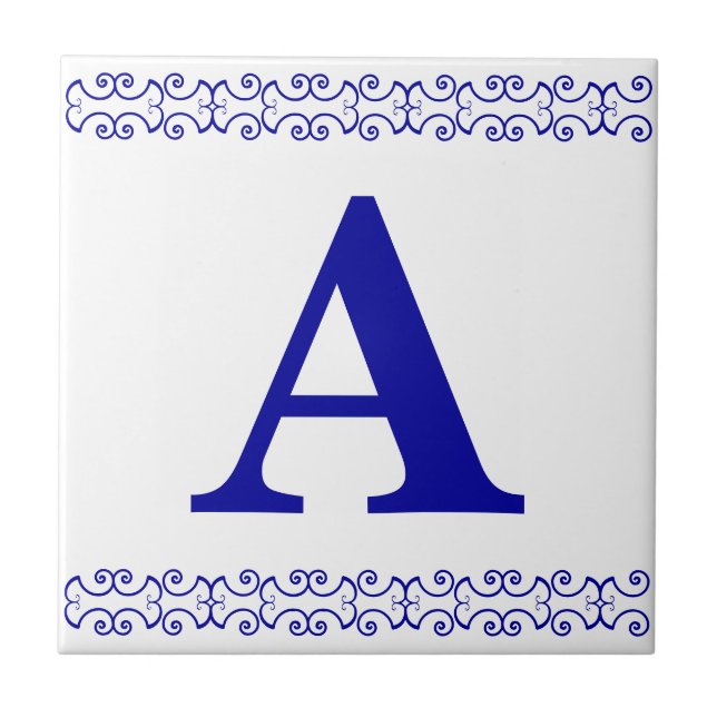 De Cerâmica Letra vitoriana Azulejo (Frente)