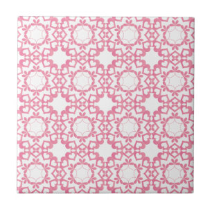 De Cerâmica Ligado pelo azulejo do amor - rosa