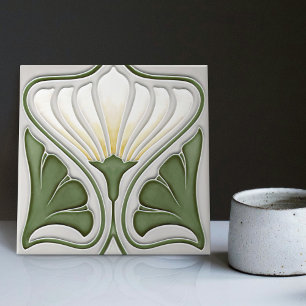 De Cerâmica Lily Wall Decor Art Nouveau Art Deco Azulejo Cerâm