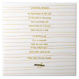 De Cerâmica Liminalidade Azulejo cerâmico da poeta Adiela Akoo