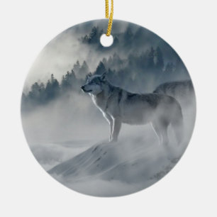 De Cerâmica Lobos no ornamento cerâmico do inverno