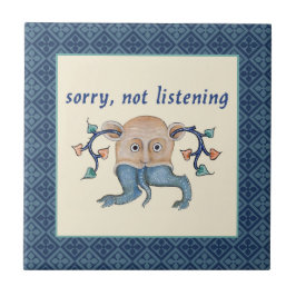 De Cerâmica Luttrell Psalter Critter Azulejo Cerâmico