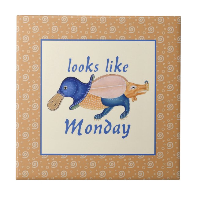 De Cerâmica Luttrell Psalter Critter Azulejo Cerâmico (Frente)