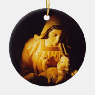 De Cerâmica Madonna e ornamento da criança, espanha