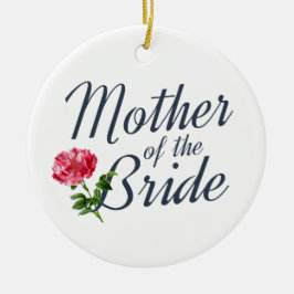 De Cerâmica Mãe da Caligrafia do Casamento Bride | Ornamento